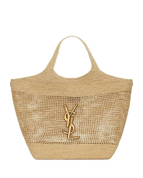 ysl raffia|ysl raffia icare tote.